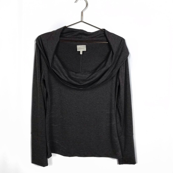 Anthropologie Deletta Gray Cowl Neck Top #517 - Picture 1 of 5